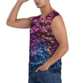 thumbnail image 3 of Fotbe Heart Confetti on Glitter Men's Camiseta sin Mangas Estampada para Hombres, Playera Casual para Gimnasio, Entrenamiento, Playa-Large, 3 of 7