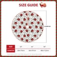 thumbnail image 2 of Sikiie Red Ladybugs On Black Dotted Christmas Tree Skirt, Christmas Tree Decorations, Christmas Decor, Tree Mat Decoration(30-48IN)-48", 2 of 6