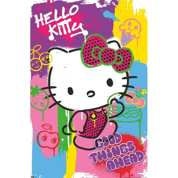 Hello Kitty - Pop Art Wall Poster, 22.375" x 34"