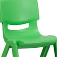 thumbnail image 6 of Bowery Hill 15.5" Plastic Stackable School Chair in Green (Set of 2), 6 of 10