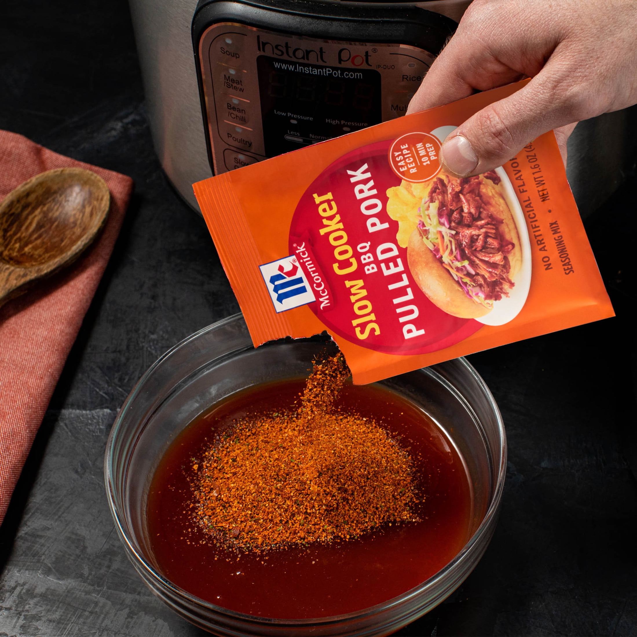 McCormick Slow Cooker Barbecue Pulled Pork Seasoning Mix, 1.6 oz Packet