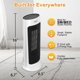thumbnail image 4 of Calentador cerámico CAYNEL Home Oscilating Tower 1500W blanco, 4 of 8