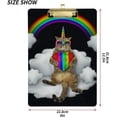 thumbnail image 3 of FMSHPON Unicorn Cat Sunglasses Clipboard Hardboard Wood Nursing Clip Board and Pull for Standard A4 Letter 13x9 inches, 3 of 7