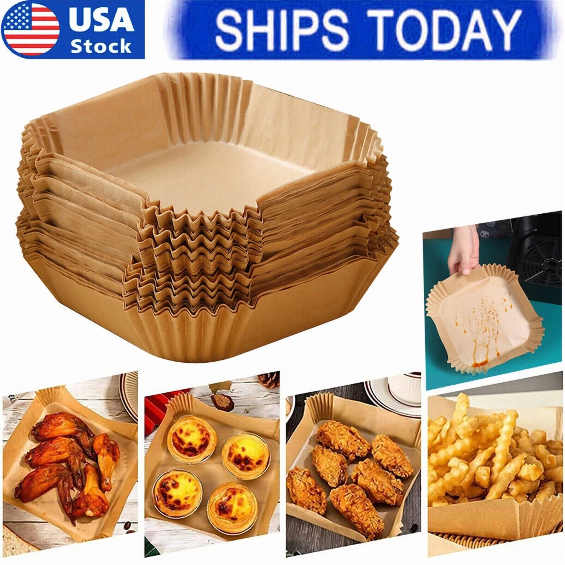 100Pcs Air Fryer Disposable Paper Liners, 6.3In Round Air Fryer Parchment Paper