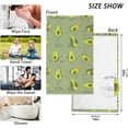 thumbnail image 3 of SKYSONIC Hand Towels Yogo Avocadoes Patterned 2 PCS, Cotton Bath Towel for Drying Face Hands Body ,Absorbent Lightweight Towels for Bathroom Ktichen Travel Gym, 16"x28", 3 of 7