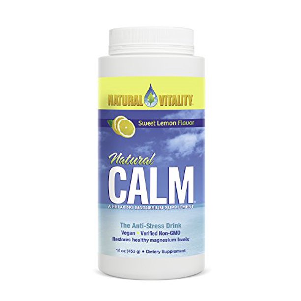 Natural Vitality Natural Calm, Lemon, 16 Ounce