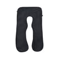 thumbnail image 1 of Almohada de maternidad en forma de U MuYan, almohada de cuerpo entero con funda extraíble, soporte para espalda, piernas, abdomen y caderas para embarazadas, 140 x 80 cm, 1 of 6