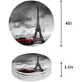 thumbnail image 1 of RYLABLUE Paris France Decor Eiffel Tower Set of 4 Round Coaster for Drinks, Absorbent Ceramic Stone Coasters Cup Mat with Cork Base for Home Kitchen Room Coffee Table Bar Decor, 1 of 5