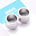 thumbnail image 3 of A Pair of Solid Steel Double Flared Ear Gauge Tunnel Plug, 3 of 4