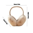 thumbnail image 3 of Fnochy Winter Earmuffs Warm Ear Protection Antifreeze Foldable Ear Warmers Stylish Comfortable Ear Caps for Ultimate Cold Weather Comfort, 3 of 6