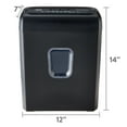 thumbnail image 6 of Pen+Gear 6-Sheet Micro-Cut Paper and Credit Card Shredder, 3.4-Gallon Bin, Black, 6 of 7