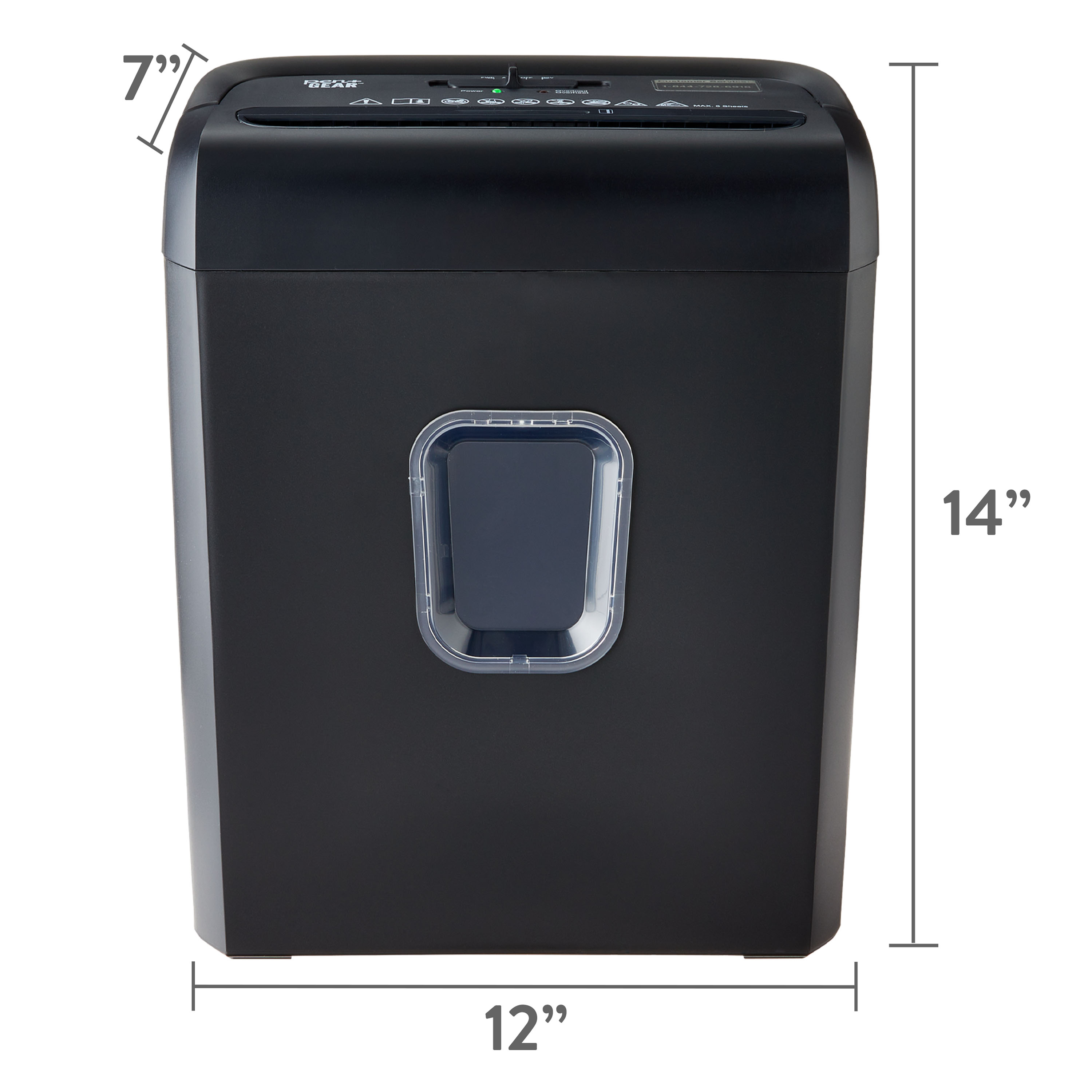 Pen+Gear 6-Sheet Micro-Cut Paper Shredder photo 6