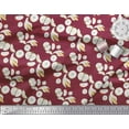 thumbnail image 3 of Soimoi Red polyester Crepe Fabric Banana & Fresh Print Sewing Fabric Yard 52 Inch Wide, 3 of 3