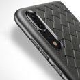 thumbnail image 2 of PANDACO Brown Leather Cross-Weave Case for Huawei P20, 2 of 3