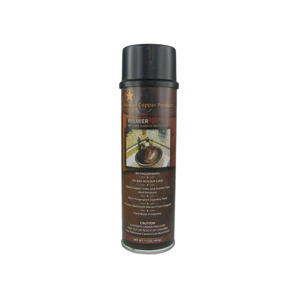 Premier Copper ProductsW900WAX Copper Sink Wax Protectant Walmart