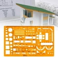 thumbnail image 2 of Modèles d'Architecte Pochoir Outils de Dessin Règle Design Intérieur Enfants Rivière Bâtiment Clair, 2 of 8