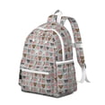 thumbnail image 2 of Cute Pitbull Terriers Dog and Flower Backpack for School,Cute School Bag,Schoolbag with Adjustable Shoulder Straps & Padded Back,13.4"x11"x4.7", 2 of 6