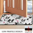 thumbnail image 3 of Pug and Love Heart Door Rugs,Washable Non Slip Door Mats Indoor,Decorative Door Mats,Entry Mat Indoor for Entrance,Bedroom,Kitchen,Bathroom,30"x17", 3 of 6