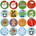 thumbnail image 4 of ArtCreativity 500-Piece Christmas Sticker Roll Assortment – Holiday Party Favors, Goodie Bag Fillers, Decorations for Kids 3+ Featuring Santa & Elves, 4 of 7