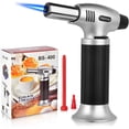 thumbnail image 1 of Butane Torch, Professional Culinary Torch Lighter, Blow Torch Refillable Portable, Kitchen Torch with Safety Lock and Adjustable Flame for Desserts BBQ Baking Camping (Butane Gas not Included), 1 of 7
