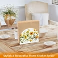 thumbnail image 5 of Sunflowers with Leaves Abstract Acrylic Napkin Holder Clear Paper Tissue Dispenser Kitchen Dining Room Bathroom Party Hotel, 5 of 8