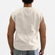 thumbnail image 5 of Camiseta de tirantes de cuello redondo para hombre, de gamuza, deportiva, de poliéster, con cuello redondo, 5 of 8