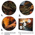 thumbnail image 3 of Designart "Kyoto Autumn Asian Painting I" Asian Art Floater Framed Canvas Print, 3 of 7