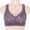 Purple, variant on Front Closure Underwire Bra for Women Soft Cotton Adjustable Straps Seamless Backless Tank Style Comfort Pink 36