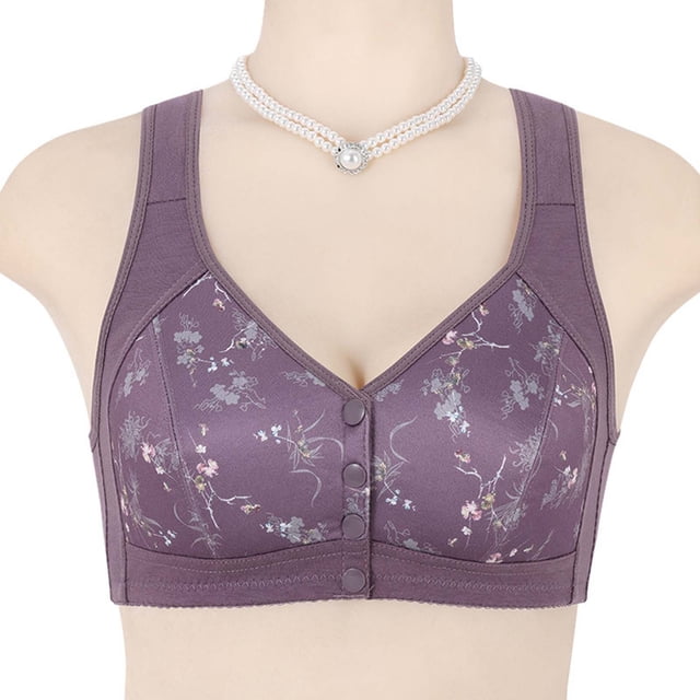 Bra Lingerie for Leisure Everyday Ease Front Button Seamless Backless comfort with Adjustable Straps and Cup Design for All Seasons Fashionable Yet Practical