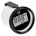 thumbnail image 3 of Tachometer,0‑9990RPM Tachometer Gauge IP67 Car Accessory Tachometer Gauge User-Friendly Design, 3 of 5