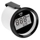thumbnail image 3 of Tacómetro de 0 a 9990 RPM, IP67, resistente al agua, retroiluminación roja, pantalla LCD de 52 mm/2 pulgadas, 9 a 32 V, esfera negra, cubierta negra, 3 of 14