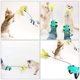 thumbnail image 5 of 2 Sets Cat Plaything Teasing Foot of Pet Strap Tied Exerciser Buckle Wire Rod Interactive Interesting with Spring Entertainment, 5 of 5