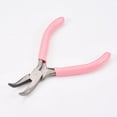 thumbnail image 1 of Alicates genéricos de punta doblada de acero al carbono, color rosa, 12 cm de largo, 7,2 cm de ancho y 0,9 cm de grosor, ideales para la fabricación de joyas., 1 of 4