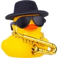 thumbnail image 1 of Car Rubber Duck Ornaments Dash Duck Decorations for Car Dashboard Ornament Decoration Accessories with Musical Instruments I, 1 of 5