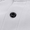thumbnail image 6 of Josdec Men's Solid Color Short Sleeve Polo Shirt, Breathable Striped Trim Collar Casual Business Summer Top M-XXXXL, 6 of 8