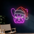 thumbnail image 2 of Handmadetneonsign Christmas French Bulldog Led Sign, Merry Christmas Bulldog Neon Light, Christmas, 2 of 5