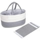 thumbnail image 2 of Pañal para bebé - Contenedor de almacenamiento de cuerda extra grande para guardería - Cesta para bebé con bolsillos, compartimentos y divisores extraíbles, 2 of 5