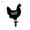 style1, variant on Travelwant Garden Decoration Outdoor Garden Backyard Lawn Stakes Metal Hen Yard Decor Gift Chicken Yard Art Backyard Lawn Stakes Rooster Lifelike Ornament Garden Statues Chicken Silhouette