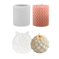 thumbnail image 3 of Aromatherapy Candle DIY Silicone Mould Resin Soap Cylinder Shaped Crafts Making, 3 of 4