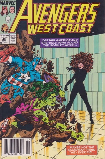Cover of Avengers West Coast #48