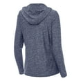 thumbnail image 3 of Women's Antigua  Heather Navy Georgia Tech Yellow Jackets Daybreak Quarter-Zip Hoodie, 3 of 3