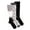 Black Cheetah, variant on MUK LUKS Women's Wide Width Compression Nylon Knee-High Socks, 3-Pack, Shoe Size 6-10