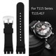 thumbnail image 2 of Correa de reloj de silicona con hebilla de acero inoxidable T115.417 para Tissot Racing Series T115, accesorios para reloj de hombre, correa impermeable de 22 mm, 2 of 5