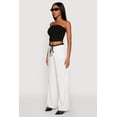 thumbnail image 4 of Womens Side Ruched Cropped Tube Top, 4 of 5