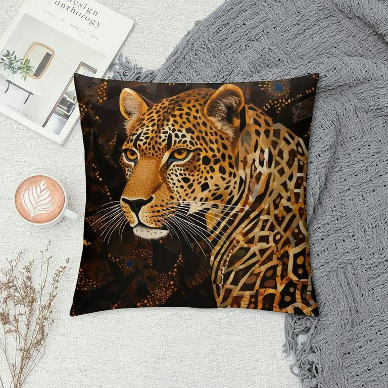 Leopard print pillows walmart sale