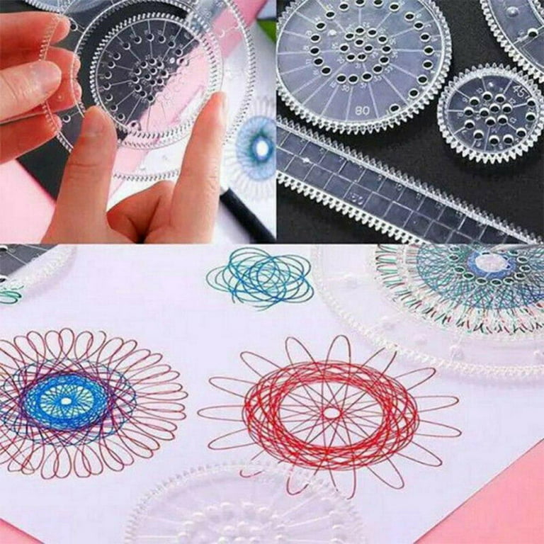 Spirograph Drawing Toys Set Interlocking Gears Wheels Painting Drawing  Accessories Creative Educational Toy Spirographs