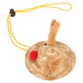 thumbnail image 3 of Bearded Dragon Hat Elk Antlers Shape Decor Adjustable Buckle Strap Small Pets Straw Hat for Lizard Hamster Rats Guinea Pig L, 3 of 5