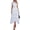Floral White Blue, variant on PRETTYGARDEN Cocktail Dresses for Women Summer Short Sleeve Floral Mesh Sheer Midi Party Wedding Guest Dress
