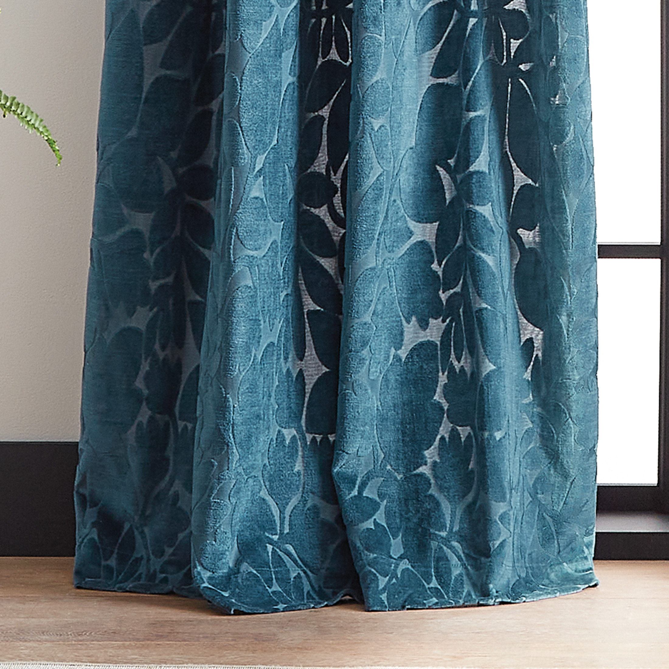 Martha Stewart Sherwood Velvet 2 Piece Light Filtering Curtain Set