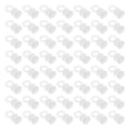 thumbnail image 1 of 100 piezas de ruedas silenciosas para cortinas, rodillos de plástico para riel de cortina, soporte para riel de cortina, 1 of 6